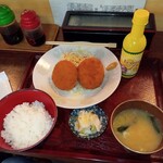 池乃端 - 料理写真:ハムカツ定食