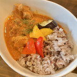 itaya cafe - 本日のlunchプレート（バターチキンカレー）(\850)　バターチキンカレー