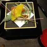 ①長芋とこのわた　大根とカラスミ