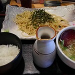 会津ラーメン 和 - 特製塩青じそつけ麺