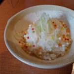 麺と心 7 - 雲丹つけ麺の〆飯
