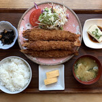今泉キッチン - ♦︎大海老フライ定食 大（５尾）