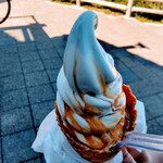 道の駅 千枚田ポケットパーク - ソフトクリーム・キャラメル