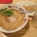 天下一品 - 餃子・ラーメン定食（900円）