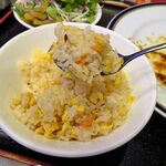 四川厨房 随苑 - 牛肉の黒胡椒定食750円（ランチは、鶏唐揚げ４個、炒飯ほかは食べ放題）