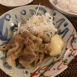 小料理 伏見 - 豚バラ生姜焼き
