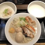 鴨出汁中華蕎麦 麺屋yoshiki - 特製蟹出汁クリーミー中華蕎麦+蟹のチーズリゾット