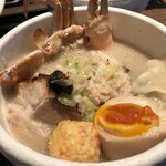 鴨出汁中華蕎麦 麺屋yoshiki - 特製蟹出汁クリーミー中華蕎麦+蟹のチーズリゾット