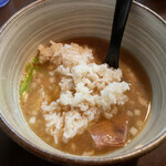 麺処 と市 - 〆にごはん投入！