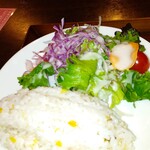 Komichinoyu Honoka - スープカレーセットのライス＆サラダ