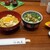 京の鳥どころ 八起庵 - 親子丼と小鴨なんばうどんのセット(税込 1760円)