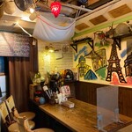 ポン・ド・リゼール  - 店内（座席より右まわり）➡︎