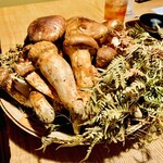 京天神 野口 - ◎秋の味覚の王様『松茸』。長野県上田市と岩手葛巻町産の松茸。