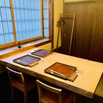 京天神 野口 - ◎特別席の個室。今回は特別に3人で使わせて貰った。