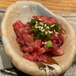 Nikunosuke - 前菜の牛ユッケ
