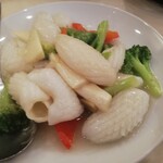 随園別館 新宿店 - いかと野菜の炒め物