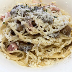 サイゼリヤ - きのことパンチェッタのボスカイオーラ