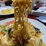 味のきばらし - あんかけ焼きそば@700円大盛り+110円