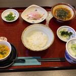 蕎麦と料理 あふひ - 蕎麦と日振御膳　野菜天婦羅とデザート別出し