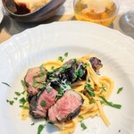 La Brianza - 石田めん羊牧場産のサウスダウンマトンマルタリアーティ。そしてやっぱり、お肉そのものの旨みを引き出しているブリアンツァの火入れ炭火焼き！その絶妙さも素晴らしいのよ〜 またいただきたいわぁ♡(๑´ڡ`๑)