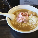 丿貫 - 煮干しそばclassic 800円＋うずら味玉100円