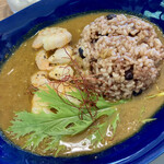 Cafe フォルテ - ガーリックシュリンプカレー