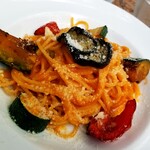 caffe Michelangelo - スパゲティ　彩り野菜のトマトソース