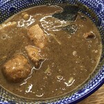 サキマサ - つけ汁（魚粉かき混ぜ後）