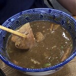サキマサ - つけ汁（魚粉かき混ぜ後）