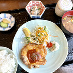 お米cafe さかもと - 料理写真:まんぷく定食　チキンのトマトソースを選択　1100円