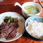 牛たん にし - 牛たん定食(中)①