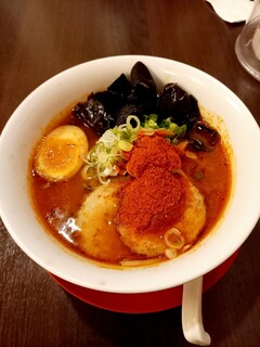 辛いラーメン14 - 辛塩14倍 930円
 +きくらげ 120円