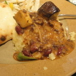 ライスにかけたカレー