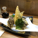 醍醐 - 生キクラゲとかますの天ぷら