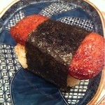 ミライ - スパムむすび。二つで一皿です