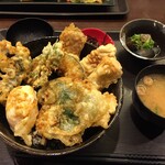 ばっかやん食堂 - R3.9、再訪。霧島山麓・豚天丼セット