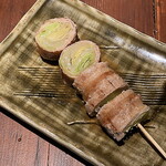 lettuce pork roll skewer