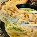 うどん 丸香 - ちくわの磯辺揚げ アップ