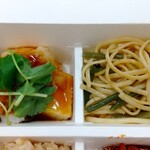 パリヤ - 揚げ出し豆腐＆秋茄子　大根おろし添え、山菜リングイネ ♪