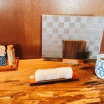 手打ち蕎麦 三乗 - カウンターの風景