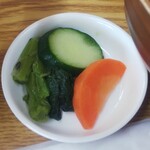 小さな食堂 ヒロ - 漬物 ※拡大 (2021.09.24)