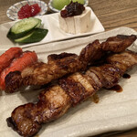 串焼家　まる房ず - チャップ、赤ウィンナーアップ