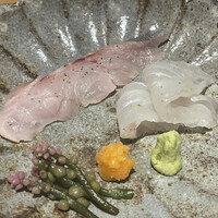 馳走 啐啄一十  - お造り（黒ムツ、コチ、鯛、障泥烏賊、もち鰹、鯵）