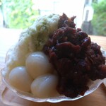 LIVING CAFE mam marche - ■抹茶あずきミルクかき氷