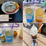 淡路シェフガーデン - 冷やしラーメンは魚介がしっかり効いてました！