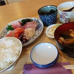 せき口 - お刺身定食。