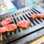 かどや - ランチ ハラミ定食 肉大盛