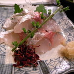 割烹くずし 徳多和良 - 関アジ刺し