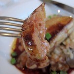 フォアグラのソテーとキノコのリゾット