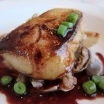 メゾン ドゥ アッシュ - フォアグラのソテーとキノコのリゾット